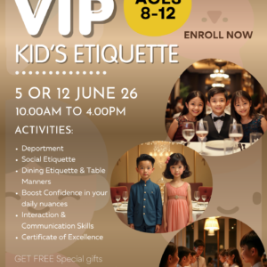 VIP Children Mannerism Workshop (Ages 6–8)